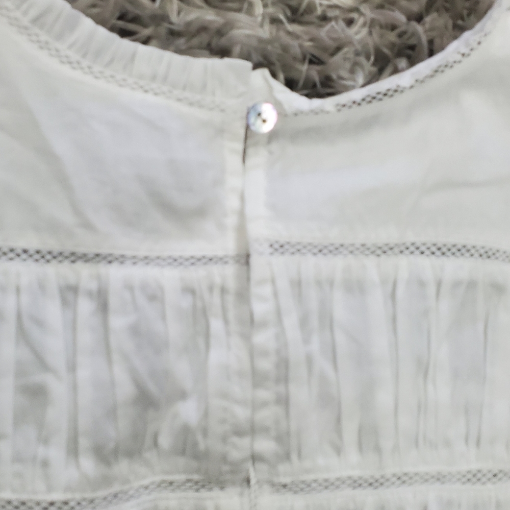 NWT Rails White Linen Top Size Medium - Picture 5 of 9